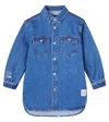Scotch & Soda Denim Shirt In Blue