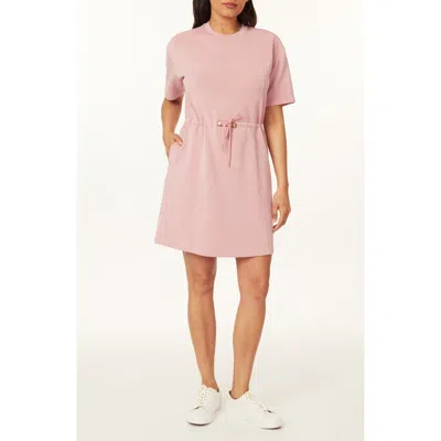 Scotch & Soda Drawstring T-shirt Dress In Pink