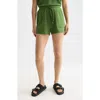 Scotch & Soda Drawstring Waist Shorts In Green