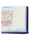 Scotch & Soda Drinks Pocket Square In White
