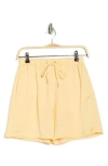 Scotch & Soda Easy Drawstring Satin Shorts In Yellow
