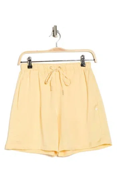 Scotch & Soda Easy Drawstring Satin Shorts In Yellow