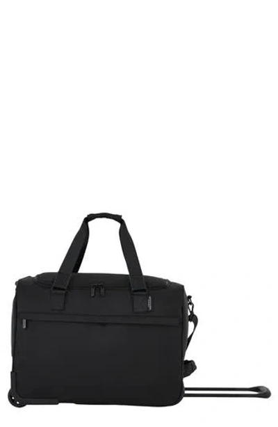 Scotch & Soda Eindhoven Rolling Weekender Bag In Orange