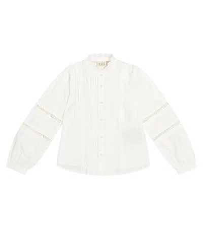 Scotch & Soda Kids Bianco Crema Camicetta Per Bambini In White