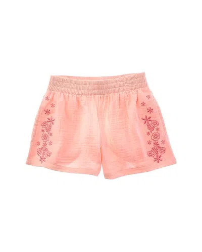 Scotch & Soda Embroidered Short In Pink