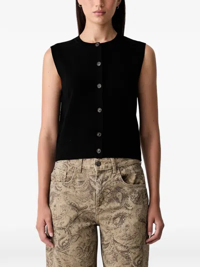 Scotch & Soda Embroidered Sleeveless Top In Multi