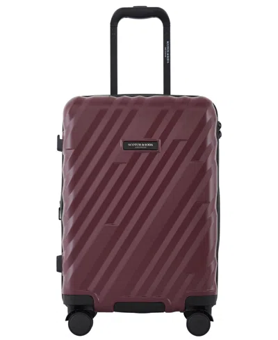 Scotch & Soda Euroway 22" Expandable Carry-on In Burgundy