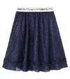 Scotch & Soda Fancy Lurex Skirt In Blue