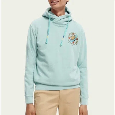 Scotch & Soda Felpa Artwork Hoodie In Combo B In Multi