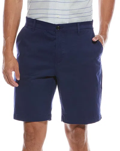 Scotch & Soda Flat Front Chino Short In Blue