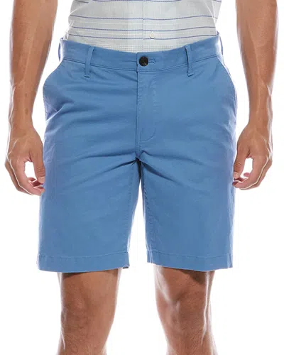 Scotch & Soda Flat Front Chino Short In Blue