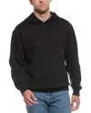Scotch & Soda Fleece Graphic Hoodie In Black
