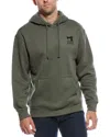 Scotch & Soda Fleece Graphic Hoodie In Green