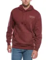 Scotch & Soda Fleece Graphic Hoodie In Red