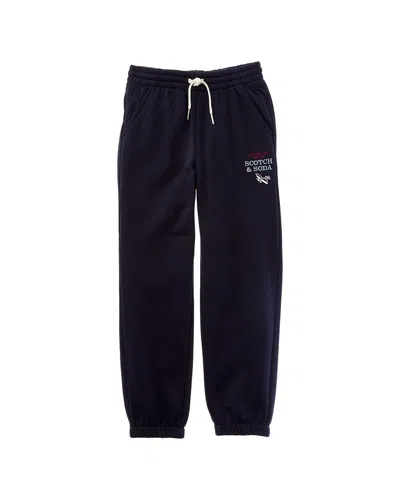 Scotch & Soda Fleece Jogger In Blue