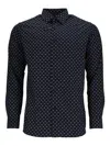 Scotch & Soda Floral-print Shirt In Black