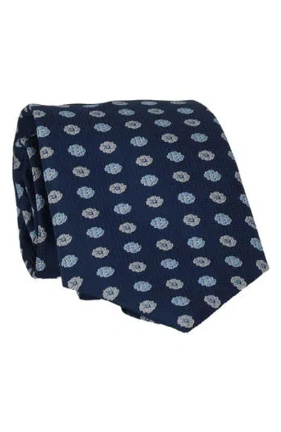 Scotch & Soda Flower Dot Tie In Blue