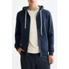 Scotch & Soda Full Zip Hoodie In Blue
