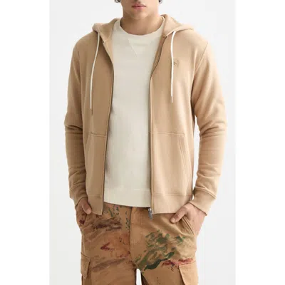 Scotch & Soda Full Zip Hoodie In Neutral