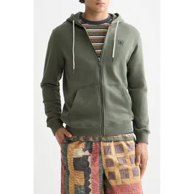 Scotch & Soda Full Zip Hoodie In Green
