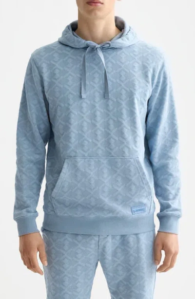 SCOTCH & SODA SCOTCH & SODA GEO JACQUARD TERRY HOODIE