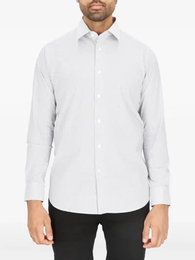 Scotch & Soda Geometric-print Shirt In White