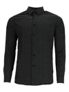 Scotch & Soda Geometric-print Shirt In Black