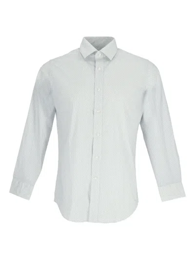 Scotch & Soda Geometric-print Shirt In White