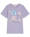 Scotch & Soda Girls 4-6x Paris Graphic Short-sleeve T-shirt In Purple