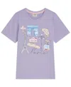 Scotch & Soda Girls 4-6x Paris Graphic Short-sleeve T-shirt In Blue