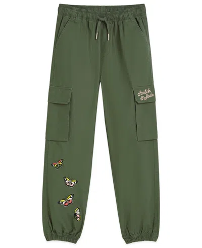 Scotch & Soda Kids' Girls 7-16 Pocket Cargo Pull-on Pants In Green
