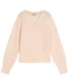 Scotch & Soda Girls 7-16 Pointelle Knit Sweater In Neutral