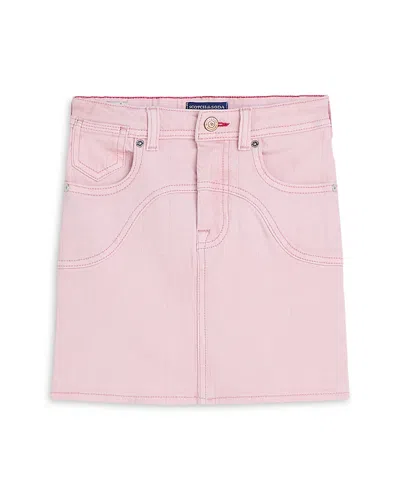 Scotch & Soda Girls' Denim Mini Skirt - Little Kid, Big Kid In Pink