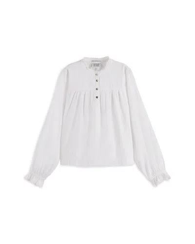 Scotch & Soda Girls' Lightweight Modal Top - Little Kid, Big Kid In White