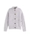 Scotch & Soda Girls' Patchwork Melange Cardigan - Little Kid, Big Kid In White