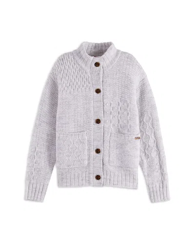 Scotch & Soda Girls' Patchwork Melange Cardigan - Little Kid, Big Kid In White