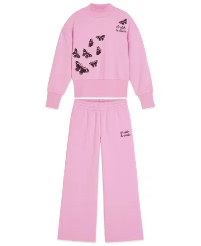 SCOTCH & SODA GIRLS TODDLER 2T-4T 2-PIECE LONG-SLEEVE TOP AND JOGGERS SET