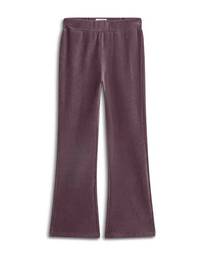 Scotch & Soda Girls' Velvet Ribbed Cotton Blend Leggings - Little Kid, Big Kid In Purple