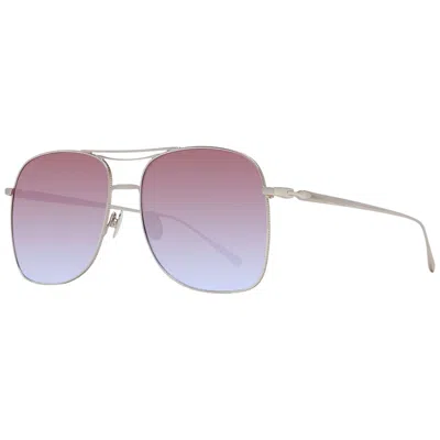Scotch & Soda Gold Stainless Steel Sunglasses In Gray