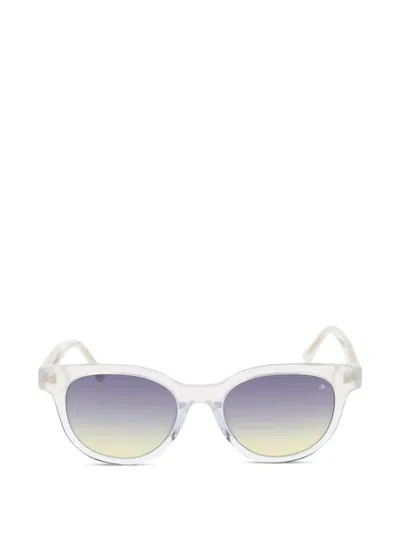 Scotch & Soda Gradient-lens Round-frame Sunglasses In Grey