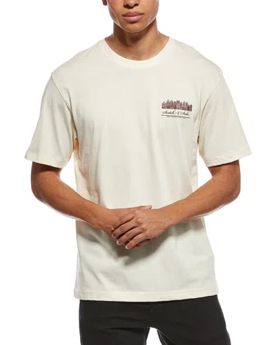 Scotch & Soda Graphic Polo Shirt In Neutral