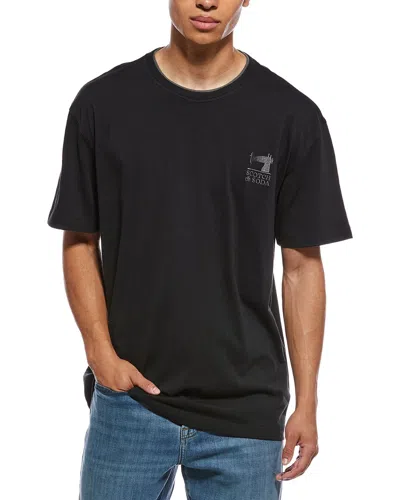 Scotch & Soda Graphic T-shirt In Black