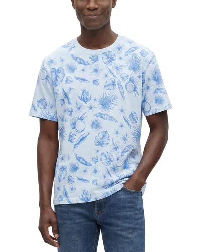 Scotch & Soda Graphic T-shirt In Blue