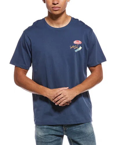 Scotch & Soda Graphic T-shirt In Blue