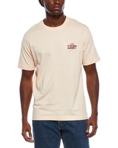 Scotch & Soda Graphic T-shirt In Neutral