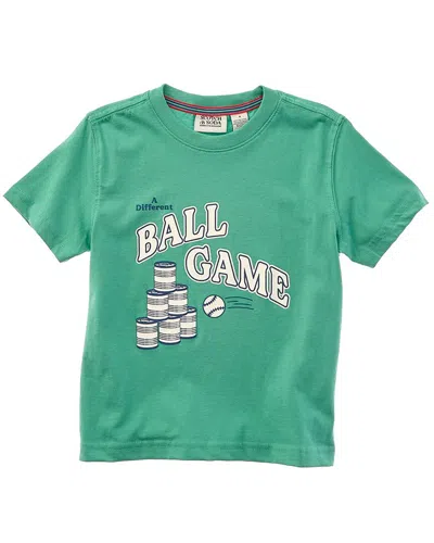 Scotch & Soda Graphic T-shirt In Green