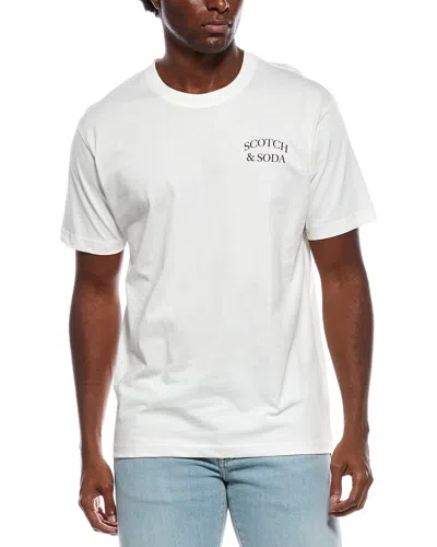 Scotch & Soda Graphic T-shirt In White