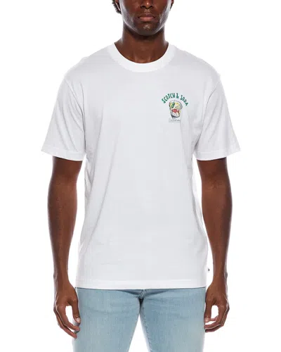 Scotch & Soda Graphic T-shirt In White