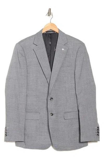 Scotch & Soda Grey Crosshatch Notch Lapel Blazer