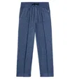 Scotch & Soda Herringbone Pants In Blue